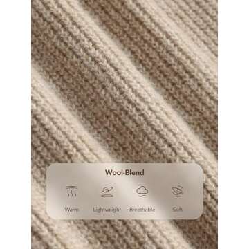 CIDER Lounge Pants Women Wide Leg Mid Waist Ribbed Knit Pants Casual Solid Warm Wool-Blend Sweatpants Fall Winter: Khaki, L