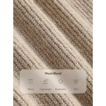 CIDER Lounge Pants Women Wide Leg Mid Waist Ribbed Knit Pants Casual Solid Warm Wool-Blend Sweatpants Fall Winter: Khaki, L