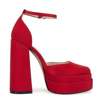 VETASTE Chunky High Block Heels - Elegant Wedding Pumps