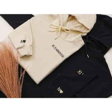 Custom Embroidered Couple Hoodies for Every Occasion