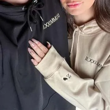 Custom Embroidered Couple Hoodies for Every Occasion