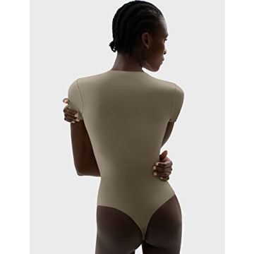 PUMIEY Women’s Bodysuit - Stylish & Comfortable Short Sleeve
