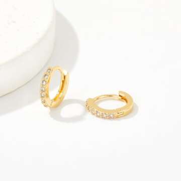 Trendy Gold Earrings Set for Everyday Chic Style