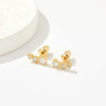 Trendy Gold Earrings Set for Everyday Chic Style
