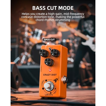 LEKATO Mini Guitar Distortion Pedal with Dual Modes