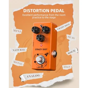 LEKATO Mini Guitar Distortion Pedal with Dual Modes