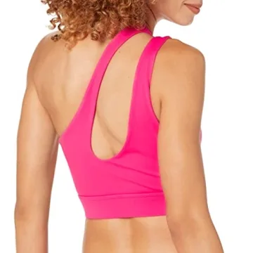 Stylish One-Shoulder Stretch Sports Bra by The Drop