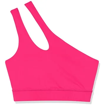 Stylish One-Shoulder Stretch Sports Bra by The Drop