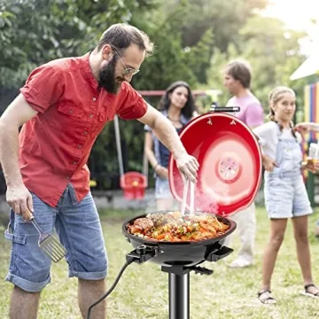 HAPPYGRILL Portable Electric Grill: Perfect for Family BBQs