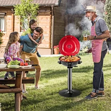 HAPPYGRILL Portable Electric Grill: Perfect for Family BBQs