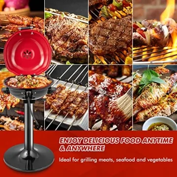 HAPPYGRILL Portable Electric Grill: Perfect for Family BBQs