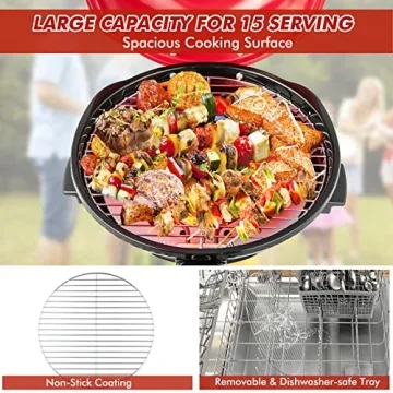 HAPPYGRILL Portable Electric Grill: Perfect for Family BBQs