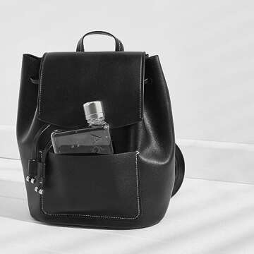 memobottle A6-12oz (375ml) - Compact Water Bottle For Bags & Small Pockets | BPA Free Tritan | Moder...