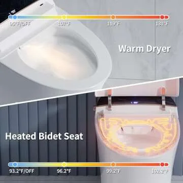 Casta Diva Smart Toilet with Auto Flush and Warm Bidet