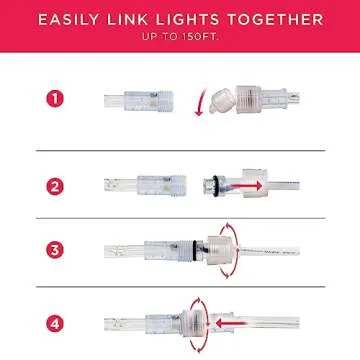 UltraPro LED Rope Lights, 25ft Classic Clear Rope, Warm White Light 3000K, Indoor/Outdoor, Flexible, Linkable, Durable, Rope Lights Outdoor, 54504