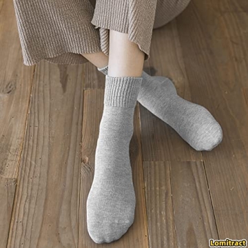 Stylish Lomitract Bamboo Mini Crew Socks for Comfort