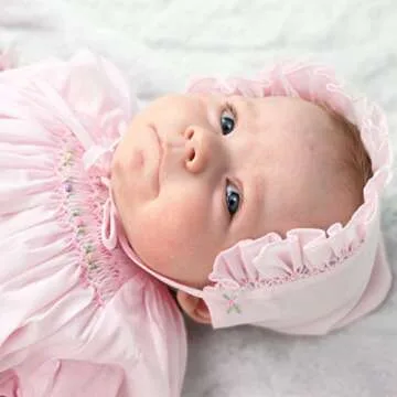 Stylish Petit Ami Newborn Daydress with Embroidery