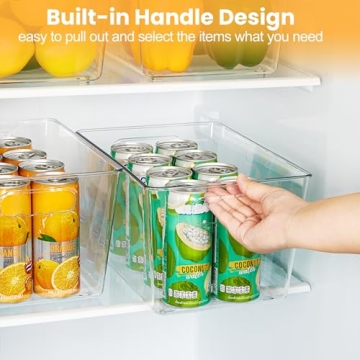 YIHONG Clear Plastic Storage Bins for Ultimate Organization