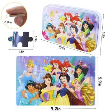 Generic NEILDEN Puzzles for Kids Ages 4-8 Jigsaw Puzzles for Kids Educational Floor Puzzles for Girls 60 Piece Children Jigsaw Puzzles Gift for Girls and Boys, Style 3