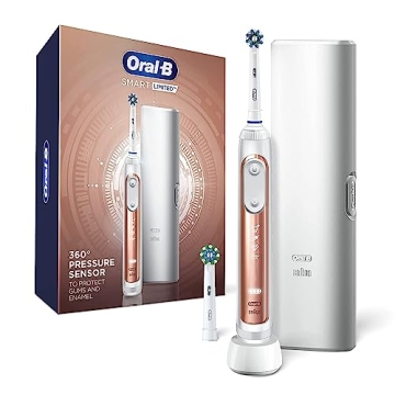 Oral-B Pro Smart Limited Power Rechargeable Electric Toothbrush - Rose Gold, 2 Brush Heads and Trave...