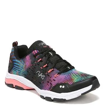 Ryka Womens Vivid RZX Cross Trainer - Black Tie Dye Sneakers for Women