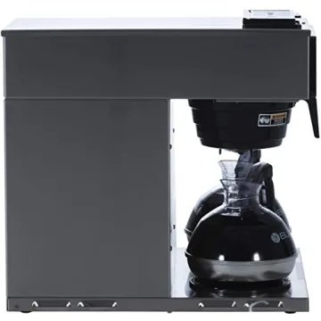 BUNN VP17-3, 12-Cup Low Profile Pourover Commercial Coffee Maker, 3 Lower Warmers, 13300.0003,Silver