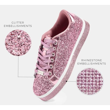 Shop LUCKY STEP Platform Glitter Sneakers for Women
