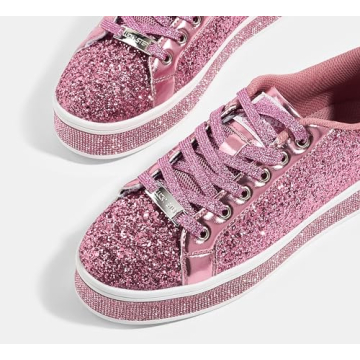 Shop LUCKY STEP Platform Glitter Sneakers for Women