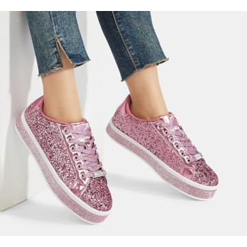 Shop LUCKY STEP Platform Glitter Sneakers for Women
