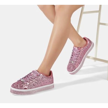 Shop LUCKY STEP Platform Glitter Sneakers for Women