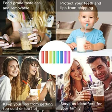 StrawExpert Eco-Friendly 16 Pack Reusable Metal Straws