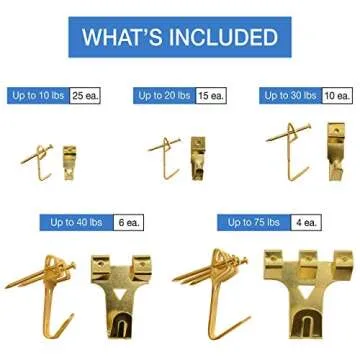 Assorted Picture Hanging Kit - 220 pcs for Easy Wall Decor