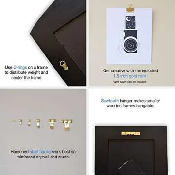 Assorted Picture Hanging Kit - 220 pcs for Easy Wall Decor