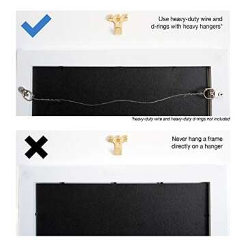 Assorted Picture Hanging Kit | 220 Piece Assortment with Wire, Picture Hangers, Hooks, Nails and Hardware for Frames