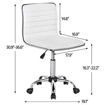 Yaheetech Adjustable Task Chair - Ergonomic Comfortable Seating