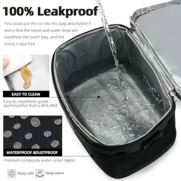 BEIMILY Insulated Lunch Bag for Men and Women