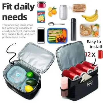 BEIMILY Insulated Lunch Bag for Men and Women