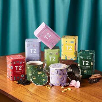 T2 Tea French Earl Grey Loose Leaf Tea in Tin, 3.5 Oz