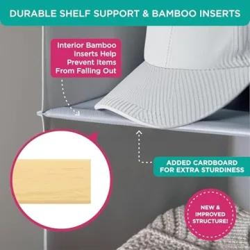 Hold N' Storage Hanging Closet Organizer for Small Spaces