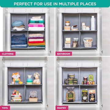 Hold N' Storage Hanging Closet Organizer for Small Spaces