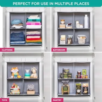 Hold N' Storage Hanging Closet Organizer for Small Spaces