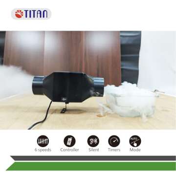 TITAN Air RV Ventilation Inline Fan - Smart Climate Control