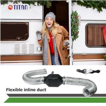 TITAN Air RV Ventilation Inline Fan - Smart Climate Control