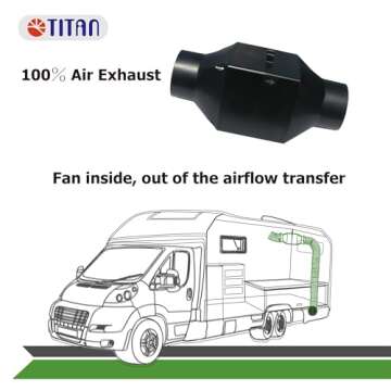 TITAN Air RV Ventilation Inline Fan - Smart Climate Control