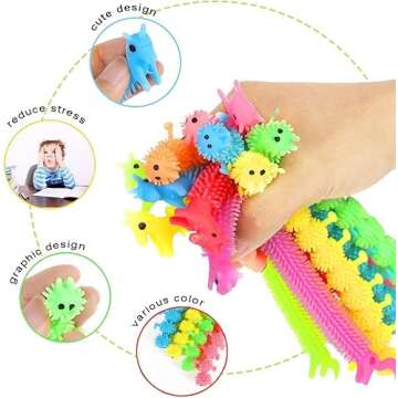 AMOR PRESENT 12PCS Stretchy Fidget Toys for Kids