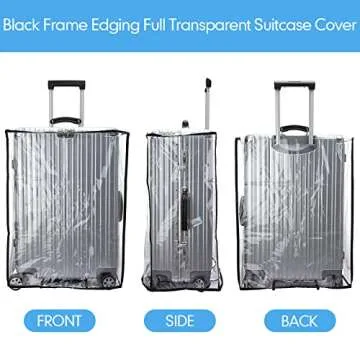 Sadnyy Durable Clear Luggage Cover Set - Waterproof Travel Protection