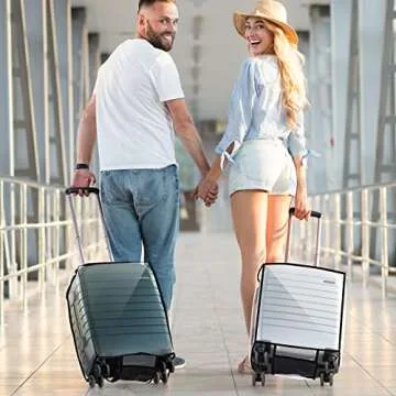 Sadnyy Durable Clear Luggage Cover Set - Waterproof Travel Protection