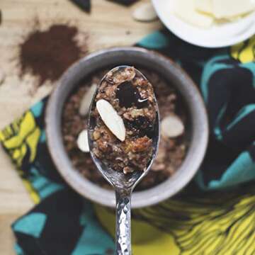 HighKey Snacks Keto Breakfast Food Hot Cereal - Low Carb Instant Oatmeal Substitute - Gluten & Grain Free, Low Sugar Snack - Ketogenic Products, Paleo, High Protein Diet Foods - Cocoa Almond