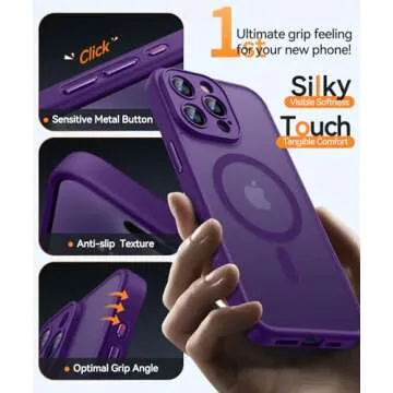 CANSHN Magnetic iPhone 16 Pro Max Case - Full Camera Protection