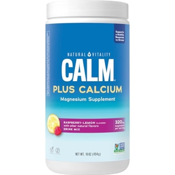 Natural Vitality CALM Magnesium & Calcium Supplement Drink Mix for Relaxation